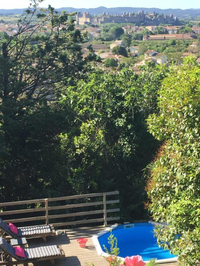 Chambre D'Hote Vue Imprenable Sur Cite - Villa Rose Carcassonne Buitenkant foto